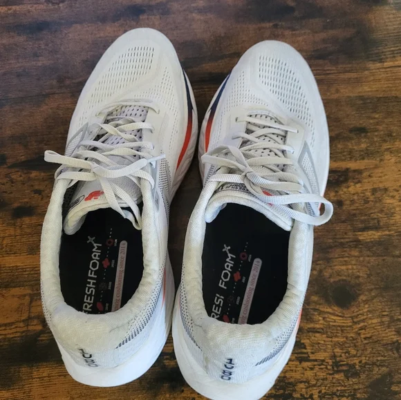 Men's New Balance V14 1080 Running Shoes - Gray with Red and Blue Accents - Picture 2 of 14